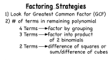 How Do You Figure Out What Factoring Strategy to Use?