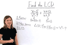 How Do You Find the Least Common Denominator of Two Rational Expressions?