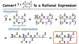 How Do You Convert a Mixed Expression To a Rational Expression?