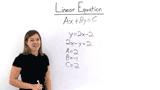 What's Standard Form of a Linear Equation?