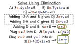 How Do You Solve a System of Equations in Three Variables Using Elimination?