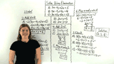 How Do You Solve a System of Equations in Three Variables Using Elimination?