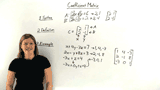What is a Coefficient Matrix?
