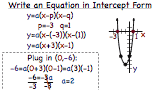 How Do You Write a Quadratic Equation in Intercept Form if You Have a Graph?