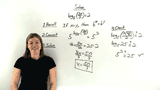 How Do You Solve a Logarithmic Equation by Exponentiating?