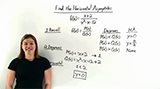 How Do You Use the Equation for a Rational Function to Find Its Horizontal Asymptotes?