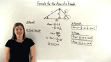 What is the Formula for the Area of a Triangle Using Sines?