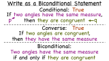 How Do You Write a Biconditional Statement?