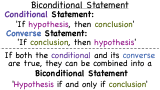 What is a Biconditional Statement?