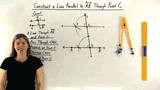 How Do You Construct a Line Parallel to Another Line Through a Given Point?