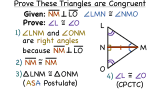 How Do You Show that Corresponding Parts of Congruent Triangles are Congruent?