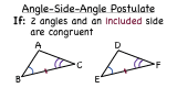 What is the Angle-Side-Angle Postulate for Triangle Congruence?