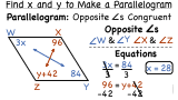 How Do You Find Values for Variables in the Angles of a Quadrilateral To Make it a Parallelogram?