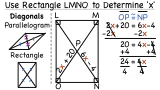 How Do You Use the Diagonals of a Rectangle to Find the Value of a Variable?