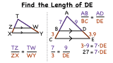 How Do You Use the Triangle Proportionality Theorem to Find Missing Lengths in a Diagram?