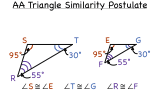 What is the Angle-Angle Postulate for Triangle Similarity?