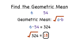 How Do You Find a Geometric Mean?