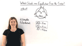 How Do You Determine Whether Two Chords are Equidistant From the Center of a Circle?