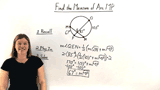How Do You Use Intersecting Chords to Find Arc Measures in a Circle?