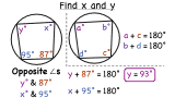 How Do You Find Missing Measures of Angles in Quadrilaterals Inscribed in Circles?