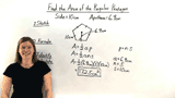 How Do You Find the Area of a Regular Polygon When You Know the Length of the Apothem?