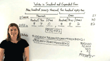 How Do You Write a Whole Number Given in Words in Standard Form and in Expanded Form?