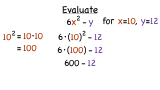 How Do You Evaluate an Algebraic Expression with Two Variables?