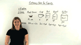 What are the Customary Units of Capacity?