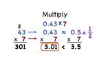 How Do You Multiply a Decimal by a Whole Number Using Estimation to Place the Decimal?
