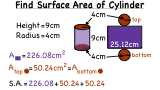 How Do You Find the Surface Area of a Cylinder Using a Net?