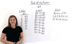How Do You Find All the Factors of a Number?