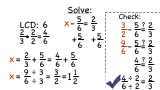 How Do You Solve an Equation With Fractions With Different Denominators Using Addition?