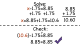 How Do You Solve a Decimal Equation Using Addition?