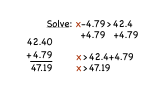 How Do You Solve a Decimal Inequality Using Addition?