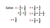 How Do You Solve an Inequality By Adding Fractions?