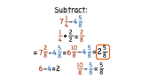 How Do You Subtract Mixed Fractions with Different Denominators by Regrouping?