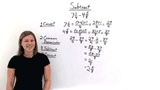 How Do You Subtract Mixed Fractions with Different Denominators by Converting to Improper Fractions?