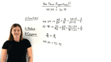 How Do You Know If Two Ratios are Proportional?