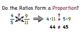 How Do You Determine if Two Ratios are Proportional Using Cross Products?