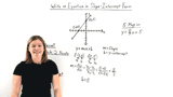 How Do You Write the Equation of a Line in Slope-Intercept Form If You Have a Graph?