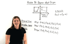 How Do You Rotate a Figure 90 Degrees Around the Origin?
