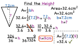 How Do You Find the Height of a Triangle if You Know the Area and Base?