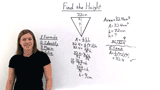 How Do You Find the Height of a Triangle if You Know the Area and Base?