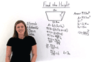 How Do You Find the Height of a Trapezoid if You Know the Area and Bases?