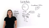 How Do You Find the Radius of a Circle if You Know the Circumference?