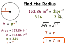 How Do You Find the Radius of a Circle if You Know the Area?