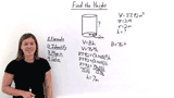 How Do You Find the Height of a Cylinder if You Know the Volume?