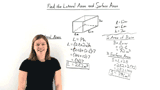 How Do You Find the Lateral and Surface Areas of a Rectangular Prism?