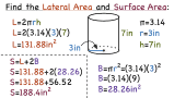 How Do You Find the Lateral and Surface Areas of a Cylinder?