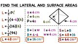How Do You Find the Lateral and Surface Areas of a Regular Pyramid?